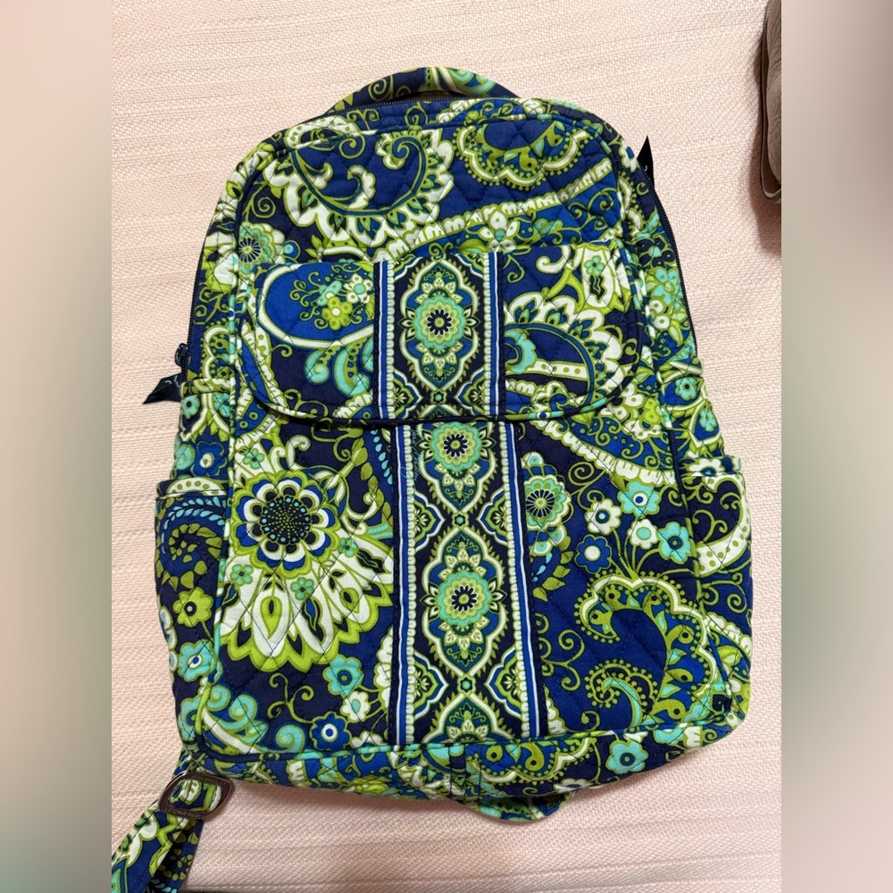 Vera Bradley Quilted Floral Paisley Backpack
